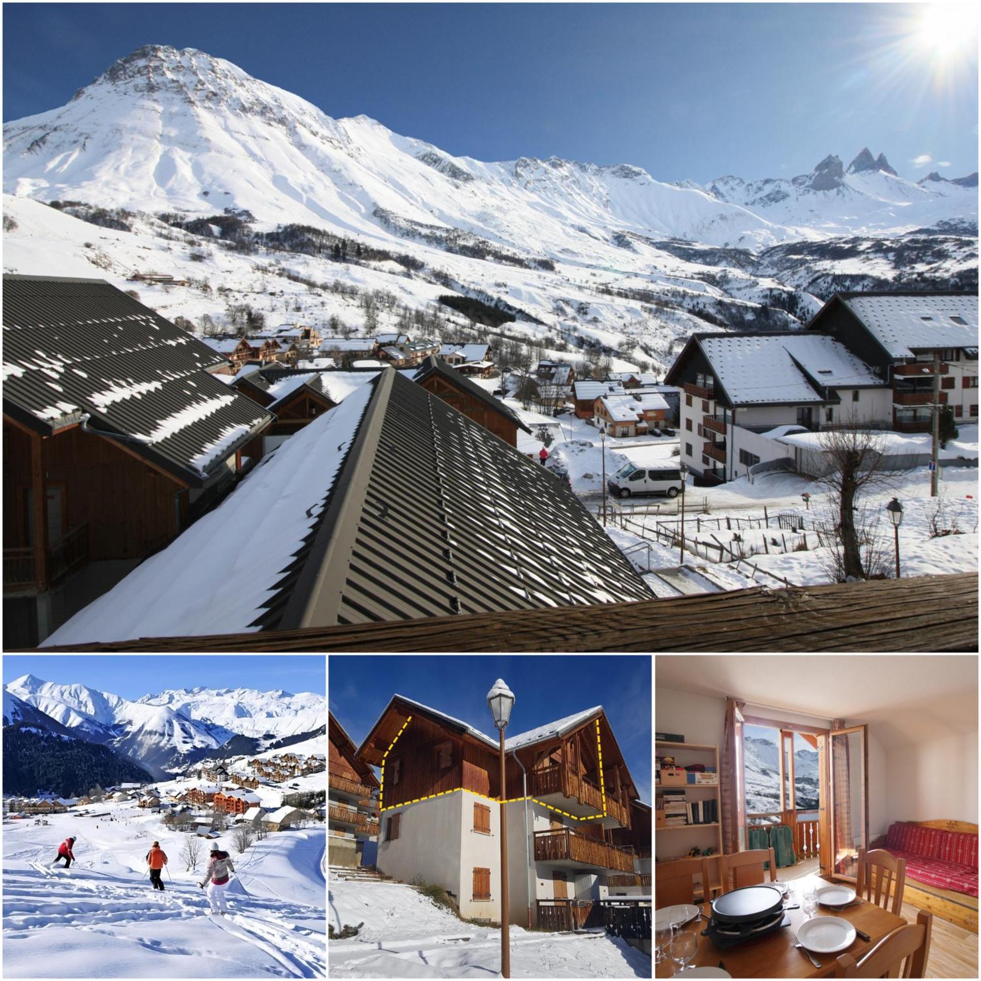 Appart - Chalet Du Hameau Des Aiguilles 알비에즈-몽트롱 외부 사진